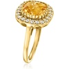 image:imageRossSimons 370 Carat Citrine and 60 ct tw White Topaz Ring in 18kt Gold Over SterlingCitrine