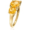 image:imageRossSimons 370 ct tw Citrine 3Stone Ring in 18kt Gold Over SterlingCitrine