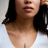 image:imageRossSimons 420 ct tw Sapphire DoubleDrop Pendant Necklace in 18kt Gold Over Sterling 18 inches