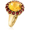 image:imageRossSimons 525 Carat Citrine and 150 ct tw Garnet Ring in 18kt Gold Over SterlingCitrine