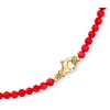 image:imageRossSimons 555mm Red Coral Bead Necklace With 18kt Gold Over Sterling 18 inches