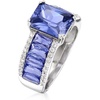 image:imageRossSimons 670 ct tw Simulated Tanzanite and 20 ct tw CZ Ring in Sterling SilverTanzanite