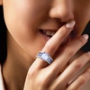 image:imageRossSimons 670 ct tw Simulated Tanzanite and 20 ct tw CZ Ring in Sterling SilverTanzanite