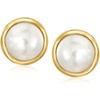 image:imageRossSimons BezelSet Birthstone Earrings in 18kt Gold Over Sterling