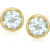 image:imageRossSimons BezelSet Birthstone Earrings in 18kt Gold Over Sterling