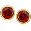 image:imageRossSimons BezelSet Birthstone Earrings in 18kt Gold Over Sterling
