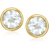 image:imageRossSimons BezelSet Birthstone Earrings in 18kt Gold Over Sterling
