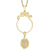 image:imageRossSimons Diamond Cross Charm in 18kt Gold Over Sterling