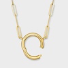 image:imageRossSimons Italian 10kt Yellow Gold CharmCompatible Circle NecklaceNo Gemstone