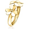 image:imageRossSimons Italian 10kt Yellow Gold Flower RingNo Gemstone