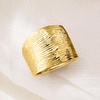 image:imageRossSimons Italian 14kt Yellow Gold DiamondCut Dome RingNo Gemstone