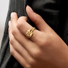 image:imageRossSimons Italian 14kt Yellow Gold Double Love Knot RingNo Gemstone