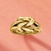 image:imageRossSimons Italian 14kt Yellow Gold Double Love Knot RingNo Gemstone
