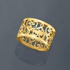 image:imageRossSimons Italian 14kt Yellow Gold Filigree Heart RingNo Gemstone