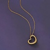 image:imageRossSimons Italian 14kt Yellow Gold Heart Pendant NecklaceNo Gemstone