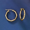 image:imageRossSimons Italian 14kt Yellow Gold Octagonal Hoop Earrings