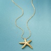 image:imageRossSimons Italian 14kt Yellow Gold Starfish NecklaceNo Gemstone
