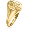 image:imageRossSimons Italian 14kt Yellow Gold Sunflower Signet RingNo Gemstone