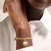 image:imageRossSimons Italian 14kt Yellow GoldPlated Puffed Heart Toggle Braceletno gemstone