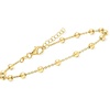 image:imageRossSimons Italian 18kt Gold Over Sterling Bead Station Anklet 9 inches