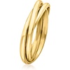 image:imageRossSimons Italian 18kt Gold Over Sterling Petite Rolling RingNo Gemstone