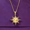 image:imageRossSimons Italian 18kt Gold Over Sterling Sun Pendant Necklace 18 inches