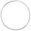 image:imageRossSimons Italian 4mm Silver and 14kt GoldPlated Omega NecklaceNo Gemstone