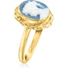 image:imageRossSimons Italian Blue Porcelain Cameo Ring in 18kt Gold Over SterlingNo Gemstone