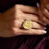 image:imageRossSimons Italian Genuine 20Lira Coin Ring in Sterling SilverNo Gemstone