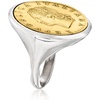 image:imageRossSimons Italian Genuine 20Lira Coin Ring in Sterling SilverNo Gemstone