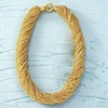 image:imageRossSimons Italian Golden Murano Glass Bead Torsade Necklace With 18kt Gold Over SterlingNo Gemstone