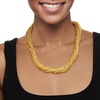 image:imageRossSimons Italian Golden Murano Glass Bead Torsade Necklace With 18kt Gold Over SterlingNo Gemstone