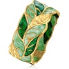 image:imageRossSimons Italian Green Enamel Leaf Ring in 14kt Yellow GoldNo Gemstone