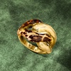 image:imageRossSimons Italian LeopardPrint Enamel Link Ring in 18kt Gold Over SterlingNo Gemstone