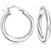 image:imageRossSimons Italian Sterling Silver Jewelry Set Hoop Earrings and 3 Pairs Of Interchangeable Drops