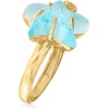 image:imageRossSimons Italian Tagliamonte 16mm Blue Venetian Glass Starfish Ring in 18kt Gold Over SterlingNo Gemstone