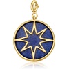 image:imageRossSimons Lapis Turquoise and White Topaz Reversible Compass Charm in 18kt Gold Over Sterling