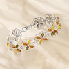 image:imageRossSimons Multicolored Amber 4Leaf Clover Bracelet in Sterling SilverAmber