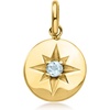 image:imageRossSimons OctoberPink Tourmaline  Italian Birthstone Starburst Charm in 10kt Yellow Gold