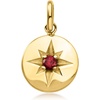 image:imageRossSimons OctoberPink Tourmaline  Italian Birthstone Starburst Charm in 10kt Yellow Gold