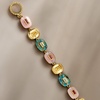 image:imageRossSimons Pink Opal Turquoise and 180 ct tw MultiGemstone Overlay Bracelet in 18kt Gold Over Sterlingblue