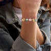 image:imageRossSimons Pink Opal Turquoise and 180 ct tw MultiGemstone Overlay Bracelet in 18kt Gold Over Sterlingblue
