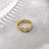 image:imageRossSimons Pure Collection Italian 14kt Yellow Gold Infinity Symbol CurbLink Ring Size 7