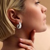 image:imageRossSimons RhodiumPlated Hoop Earrings