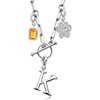 image:imageRossSimons Sterling Silver CharmCompatible Paper Clip Link Toggle NecklaceNo Gemstone