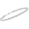 image:imageRossSimons Sterling Silver SingaporeChain Anklet 10 inches