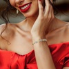 image:imageRossSimons Sterling Silver and 18kt Gold Over Sterling FloralLink Braceletno gemstone