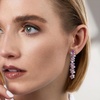 image:imageRossSimons Sterling SilverPlated Drop Earrings With Multicolored 590 ct tw LabGrown Sapphires and 140 ct tw Czs