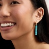 image:imageRossSimons Turquoise Bar Drop Earrings in 18kt Gold Over Sterling