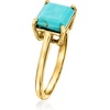 image:imageRossSimons Turquoise EastWest Ring in 18kt Gold Over SterlingCreated Turquoise